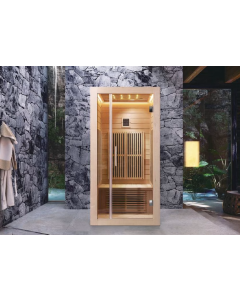 Nero Sauna soba kanadski Hemlock Infrared 1200x900x1900mm