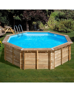 GRE Drveni montažni okrugli bazen Viollete 2 R 5,0 x 1,27m