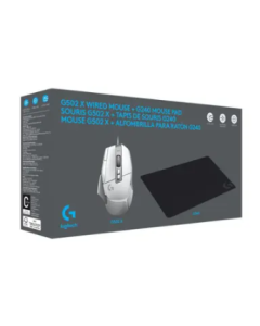 Logitech Set Gaming miš G502 X i Gaming podloga za miš G240, Beli