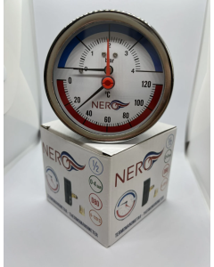 Nero Termomanometar do 120 °C 1/2″