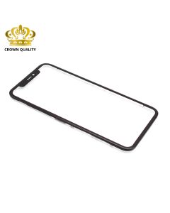 Staklo touch screen-a za Iphone XR + frame + OCA stiker (Crown Quality) black