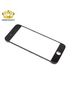 Staklo touch screen-a za Iphone 7 + frame + OCA stiker (Crown Quality) black