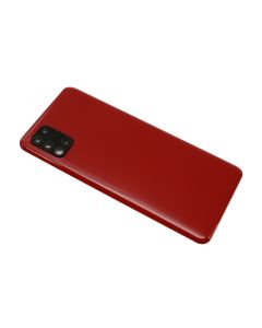 Poklopac baterije za Samsung A315/Galaxy A31 2020 crveni + staklo kamere (NO LOGO)