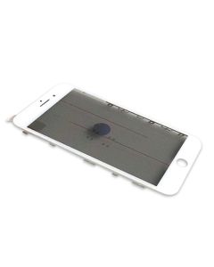 Staklo touch screen-a za Iphone 8 Plus sa frejmom + oca I polaroid white ORG