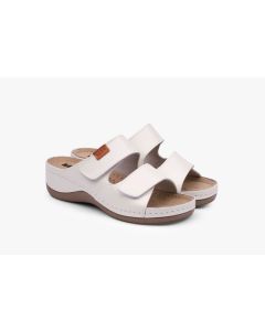 LEON Ženska papuča Selena- bela