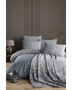VIKTORIJA Posteljina HOME 160x220cm Selen Gri - VLK000403-selengri
