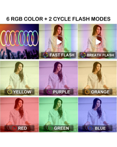 Selfie LED Ring light color sa stalkom 26cm - 052990