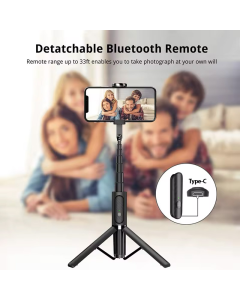 Selfie stick Seajic Oth-AB202 bluetooth + tripod crni - 617434