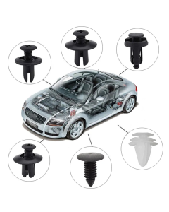 Set kopci i zabica za auto, plastika, crni - 209755