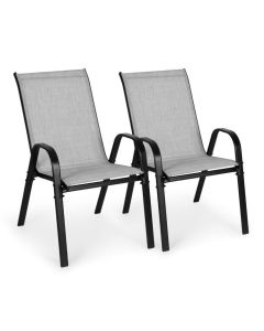 MULTIGARDEN Set od 2 baštenske stolice light gray