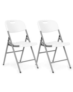 MODERNHOME Set od 2 sklopivih stolica white - HT002