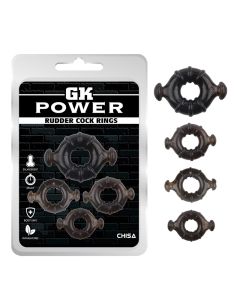 Set od 4 prstna Rudder Cock Rings - CN-370332163