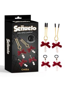 Set za bradavice Pearl Nipple Clamps Kit - CN-732487875