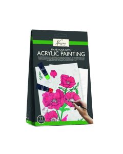 Grafix Set za slikanje akrilnim bojama motiv – Cveće - 52302