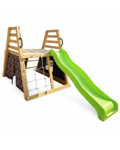 Dečiji drveni tobogan sa penjalicom za dvorište KINDER HOME