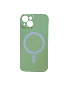 Silikonska maska Color Magsafe za iPhone 15, maslinasta