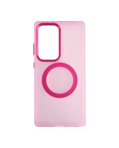 Maska silikonska Magsafe FLURO COLOR za Samsung S25 ULTRA, roza - 1810434