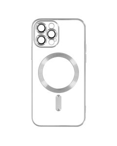 Silikonska futrola MagSafe za iPhone 15 Pro Max, srebrna - 1810024