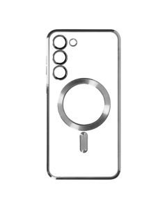 Maska silikonska Magsafe Samsung S23+, srebrna