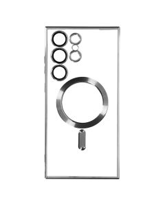 Futrola silikonska sa MagSafe za SAMSUNG S23 Ultra, srebrna