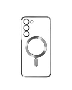 Silikonska maska Magsafe za SAMSUNG S25 Edge, srebrna