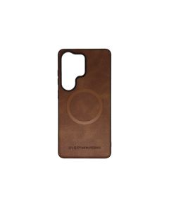 Silikonska futrola OLGE Magnetic New Feeling za Samsung S26 Ultra, braon