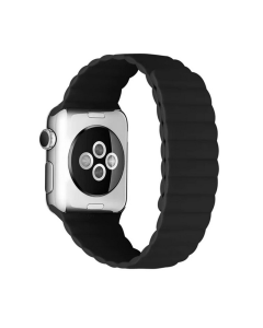 Silikonska narukvica za Apple Watch sa magnetom crno žuta 38/ 40/ 41 mm - 053173