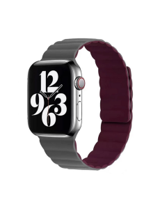 Silikonska narukvica za Apple Watch sa magnetom sivo bordo 38/ 40/ 41 mm - 053178