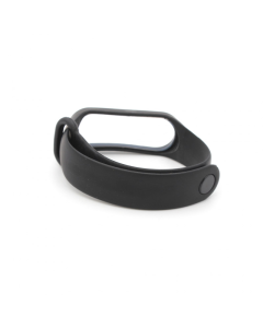 Silikonska narukvica za pametni sat Xiaomi Mi Band M3/ M4 crna - 610495