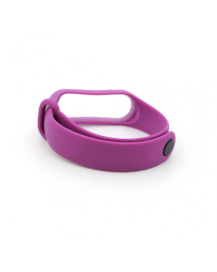 Silikonska narukvica za pametni sat Xiaomi Mi Band M3/ M4 ljubičasta - 610496