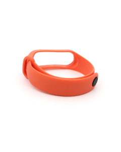 Silikonska narukvica za pametni sat Xiaomi Mi Band M3/ M4 narandžasto - 610497