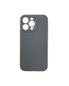 Silikonska SOFT Maska sa zaštitom kamere iPhone 15 Pro Max, tamno siva - 1850053
