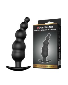 Silikonski analni dildo sa kuglicama - 040039N