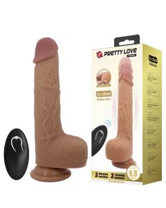 Silikonski vibro dildo sa pomeranjem 23cm Tommy - 008113W