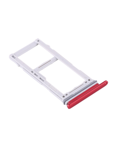 Sim Tray (ulozak za karticu) za Samsung S10 Plus crveni - E1611
