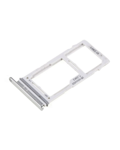 Sim Tray (ulozak za karticu) za Samsung S10 Plus srebrni - E1507
