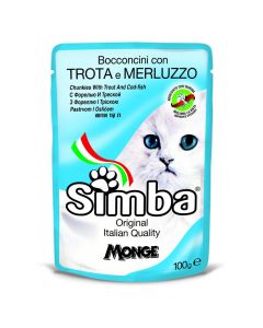 SIMBA Sos za mačke pastrmka i bakalar 100g - 8009470009362