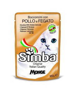 SIMBA Sos za mačke piletina i jetra 100g - 8009470009355