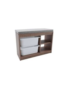 BIENWOOD Klupa drvena sa 2 plastične fioke - BIE4000