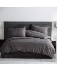 VIKTORIJA Set Posteljina Saten 200x220cm Antracit