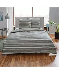 VIKTORIJA Jorganska navlaka + 2 jastučnice flanel grey double - VLK000255-grey