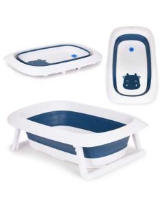 ECO TOYS Sklopiva kadica za kupanje bebe sa odvodom, plava - HA-B31 BLUE