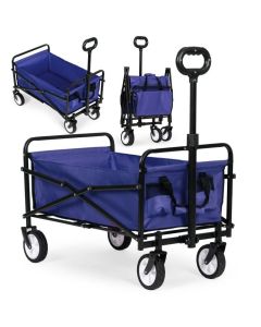 MULTIGARDEN Sklopiva kolica za plažu 48x90cm, plava - TC-005 BLUE