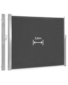 MULTIGARDEN Sklopivi paravan za dvorište 3,5x1.8m antracit