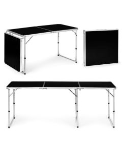 MODERNHOME Sklopivi sto za kampovanje 180x60cm, crna - GB030-180 BLACK