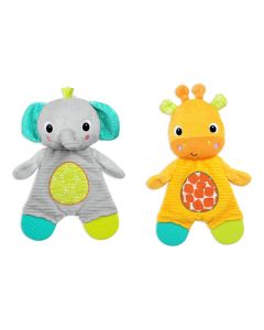 KIDS II BRIGHT STARTS ZVECKA/GLODALICA ZA BEBE - ZIRAFA I SLON 8916 SNUGGLE&TEETHE