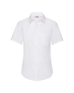 FRUIT OF THE LOOM Ženska košulja Poplin kratak rukav, bela - 650009XS