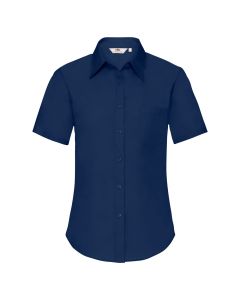 FRUIT OF THE LOOM Ženska košulja Poplin kratak rukav, tamnoplava - 650007XS