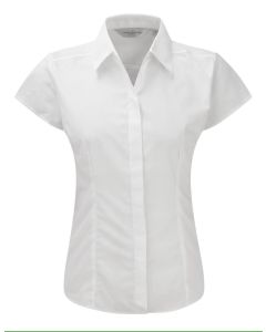 RUSSELL Ženska košulja Fit Poly-Ct Ppln kratak rukav, bela - 650019XS