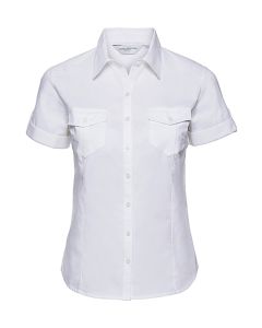 RUSSELL Ženska košulja Roll Fit Twill kratak rukav, bela - 650022S